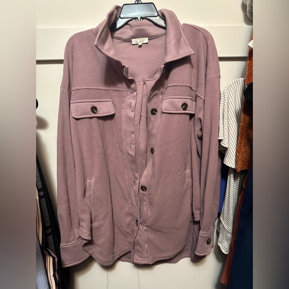 Lavender Gray Shacket 🌿